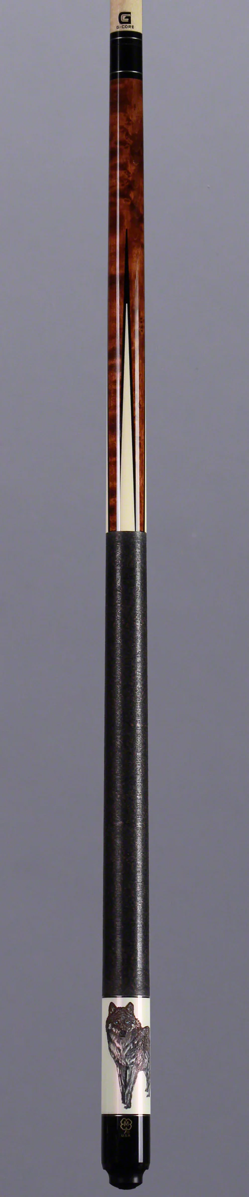 McDermott G Series Dark Cherry Stained Maple Wolf Wildfire Pool Cue - G422 - Image 5