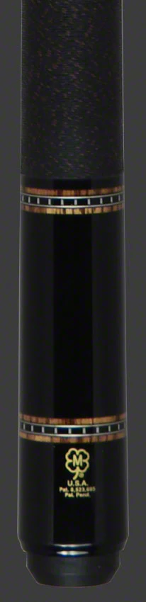 McDermott H Series Black Urethane Forearm with Zebrawood Points Pool Cue - H652 - Image 2