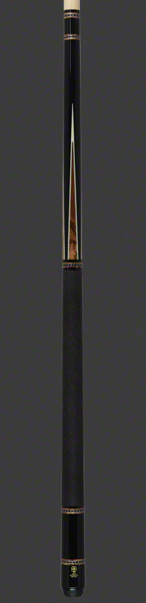 McDermott H Series Black Urethane Forearm with Zebrawood Points Pool Cue - H652 - Image 4