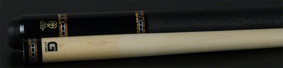 McDermott H Series Black Urethane Forearm with Zebrawood Points Pool Cue - H652 - Image 6