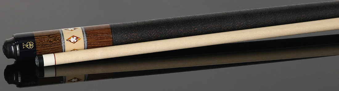 McDermott Parda with Amber Diamonds and White Urethane Clover Inlays Cue of the Month with G-Core Shaft - Image 3