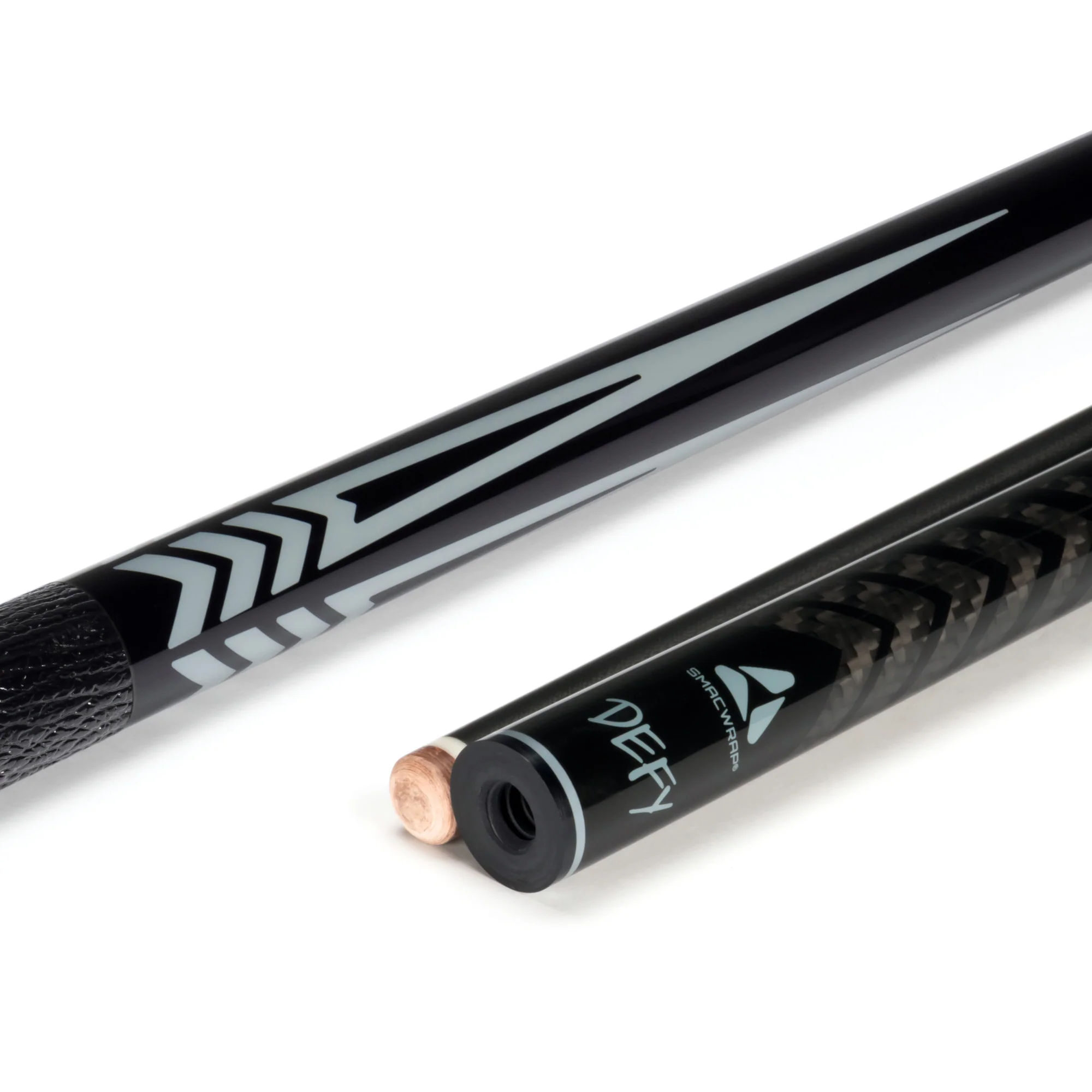 McDermott Select Series Black Urethane with Gray Points Pool Cue with Defy Carbon Fiber Shaft - Image 6