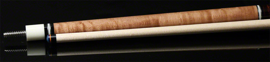 McDermott Select Series Walnut Stained Maple with Dark English Stained Maple No Wrap Pool Cue - SL04 -DIS - Image 4