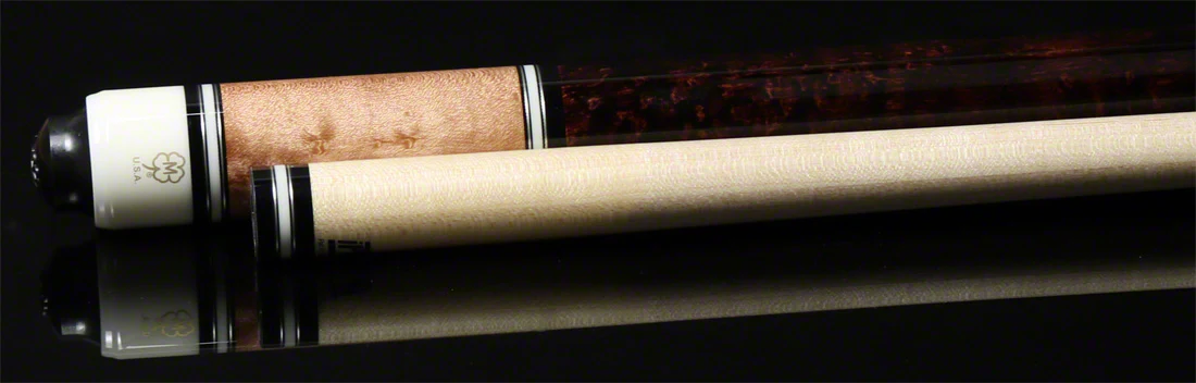 McDermott Select Series Walnut Stained Maple with Dark English Stained Maple No Wrap Pool Cue - SL04 -DIS - Image 5