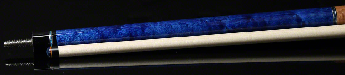 McDermott Select Series Pacific Blue Maple with Blue Pearl and Maple No Wrap Pool Cue - SL05 - Image 4