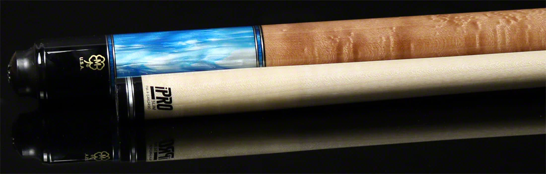 McDermott Select Series Pacific Blue Maple with Blue Pearl and Maple No Wrap Pool Cue - SL05 - Image 5