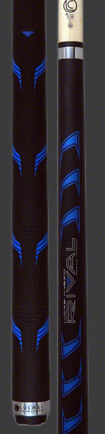 Lucasi Rival Black/Metallic Blue Pool Cue - LHRV21 - Image 3