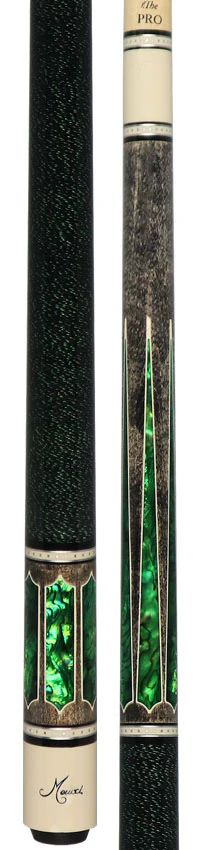 Meucci 2020 Gray with Green Pearl and Black/Green Wrap Pool Cue with Pro Shaft - 2020GYGRBKGRP - Image 5