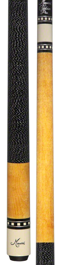Meucci Honey Stained Pool Cue with Carbon Shaft - JSAC - Image 2