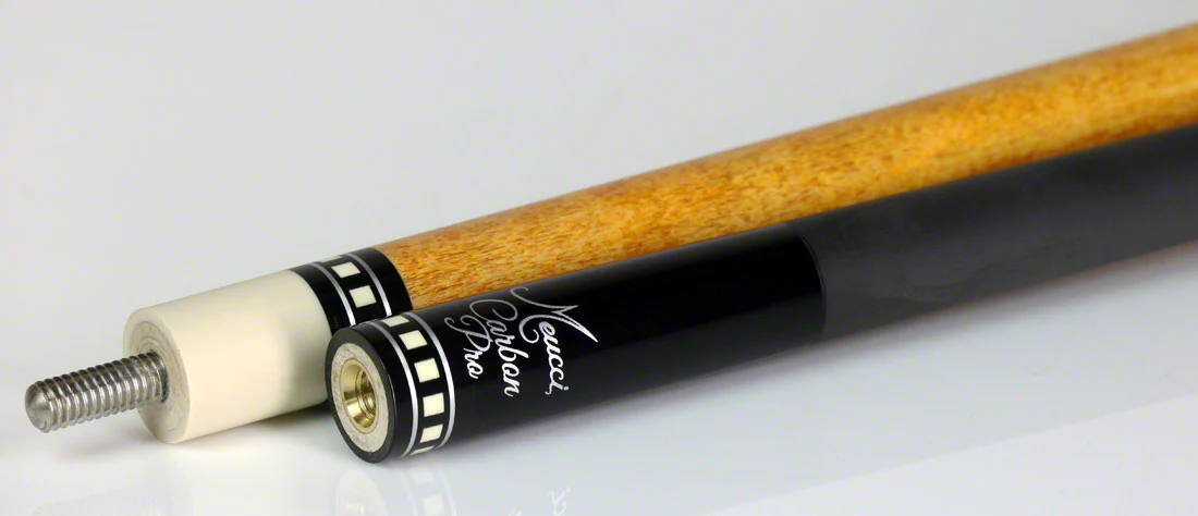 Meucci Honey Stained Pool Cue with Carbon Shaft - JSAC - Image 6