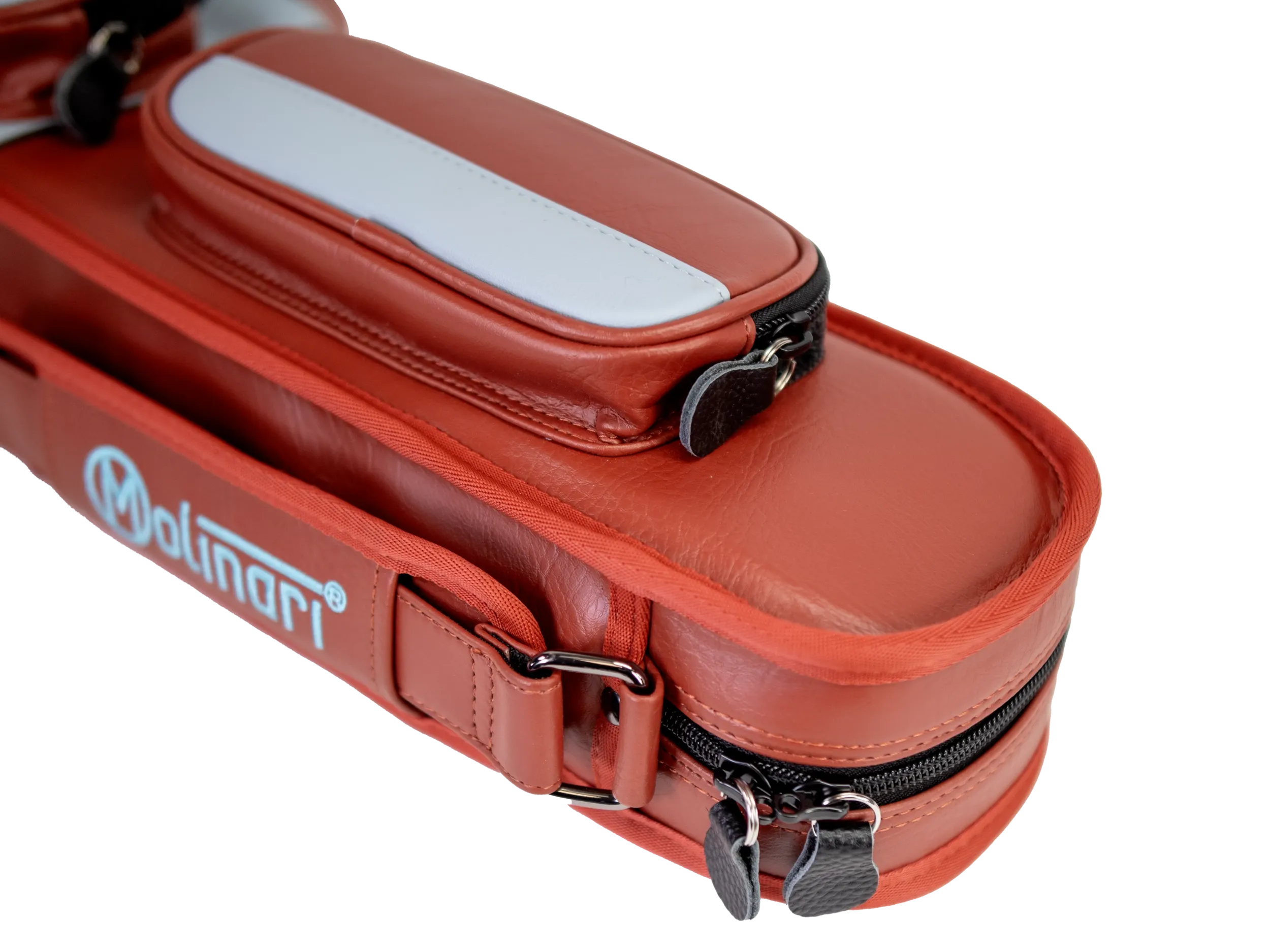 Molinari Classic Butterfly 2x4 Soft Case - Brown / Light Blue - Image 11