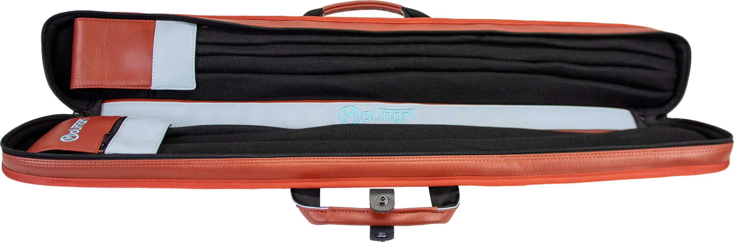 Molinari Classic Butterfly 2x4 Soft Case - Brown / Light Blue - Image 6