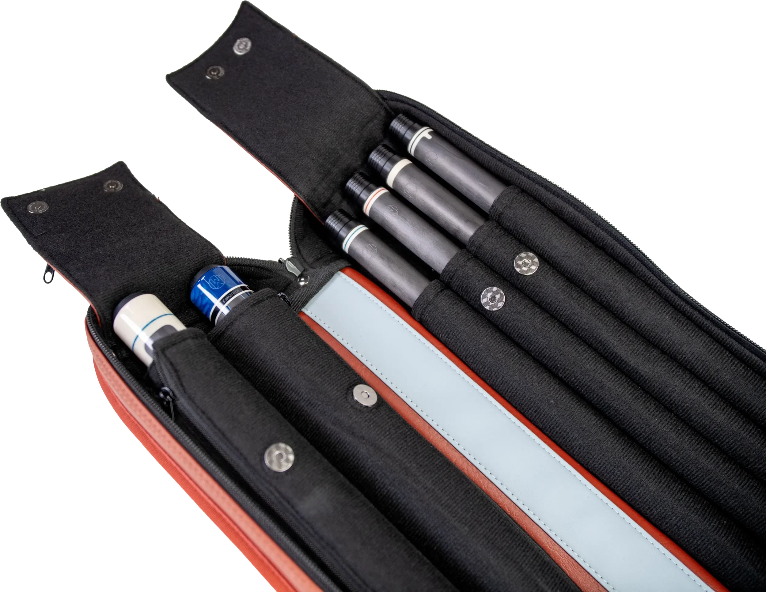 Molinari Classic Butterfly 2x4 Soft Case - Brown / Light Blue - Image 8