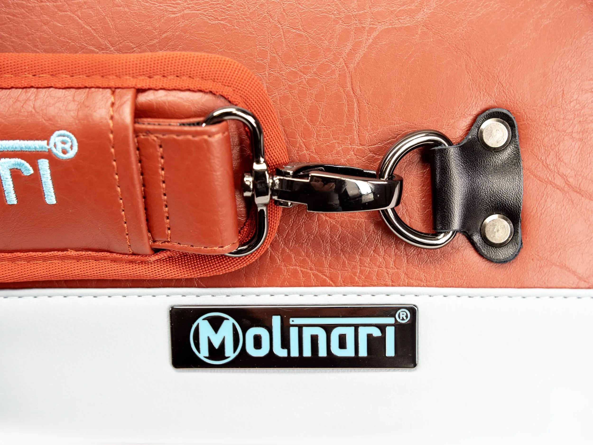 Molinari Flat Butterfly 3x6 Soft Case - Brown / Light Blue - Image 15