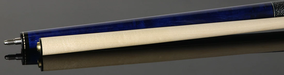 Pechauer JP Series JP05T Blue-Stained Maple Pool Cue with Linen Wrap - Image 4