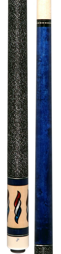 Pechauer JP Series JP05T Blue-Stained Maple Pool Cue with Linen Wrap - Image 6