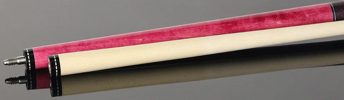 Pechauer JP Series JP04T Pink-Stained Maple Pool Cue with Linen Wrap - Image 4