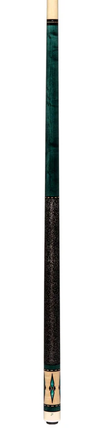 Pechauer JP Series JP06T Teal-Stained Maple Pool Cue with Linen Wrap - Image 6