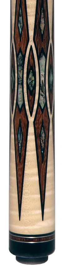 Pechauer Limited Edition PL37 Birdseye Maple with Brownheart Points and Abalone Inlays Pool Cue - Image 2