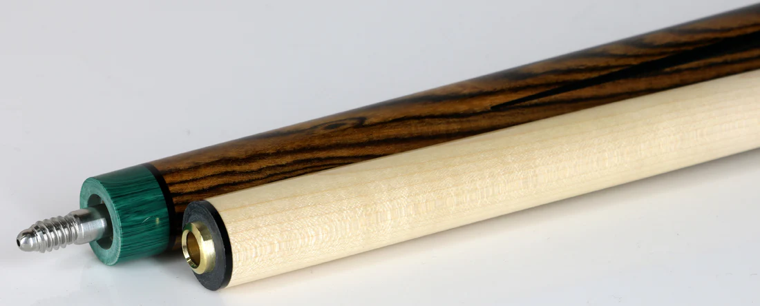 Pechauer Pro Series P13R Bocote with Maple/Bocote Points and Natural Maple Wrapless Pool Cue - Image 2