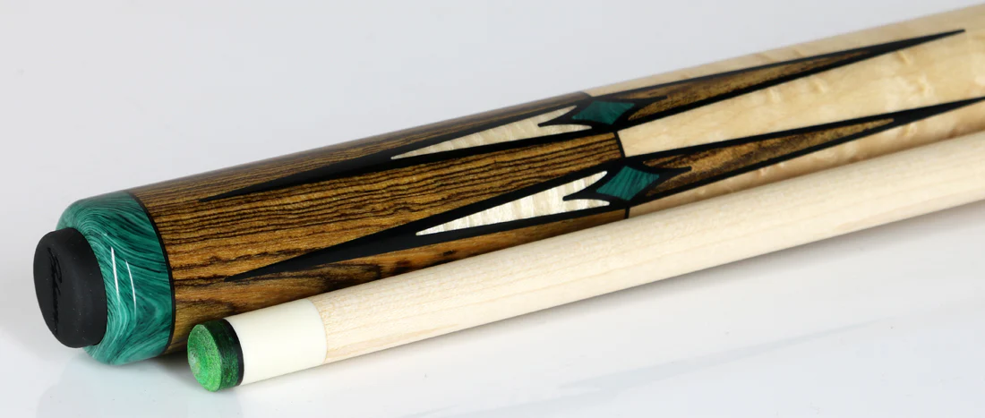 Pechauer Pro Series P13R Bocote with Maple/Bocote Points and Natural Maple Wrapless Pool Cue - Image 3