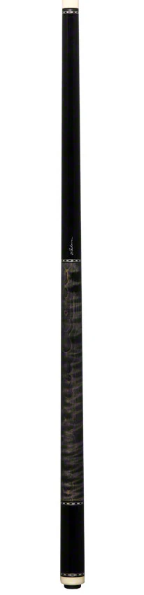 Pechauer Pro Series P04R Ebony Stained Maple with Gray Stained Maple Wrapless Pool Cue - Image 6