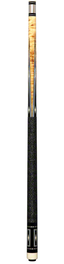 Pechauer Pro Series P16R Natural Stained Maple with Blue Juma and Black Points Pool Cue - Image 6