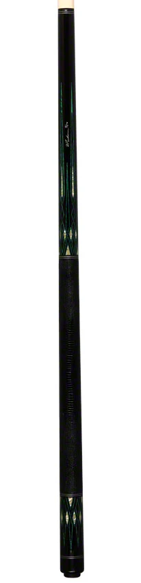 Pechauer Limited Edition PL34 Ebony with Malachite and Abalone Points Pool Cue - Image 6