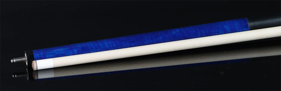 Players Classic Series Royal Blue Birdseye Maple, Stone and Gold Dust Graphic Pool Cue - C947 - Image 5