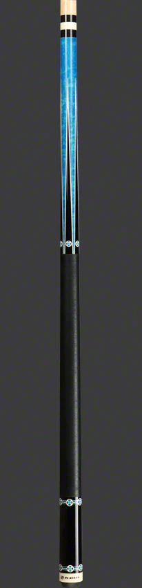 Players Classic Series Blue Stained Maple with White Cross Graphic Pool Cue - C985 - Image 5