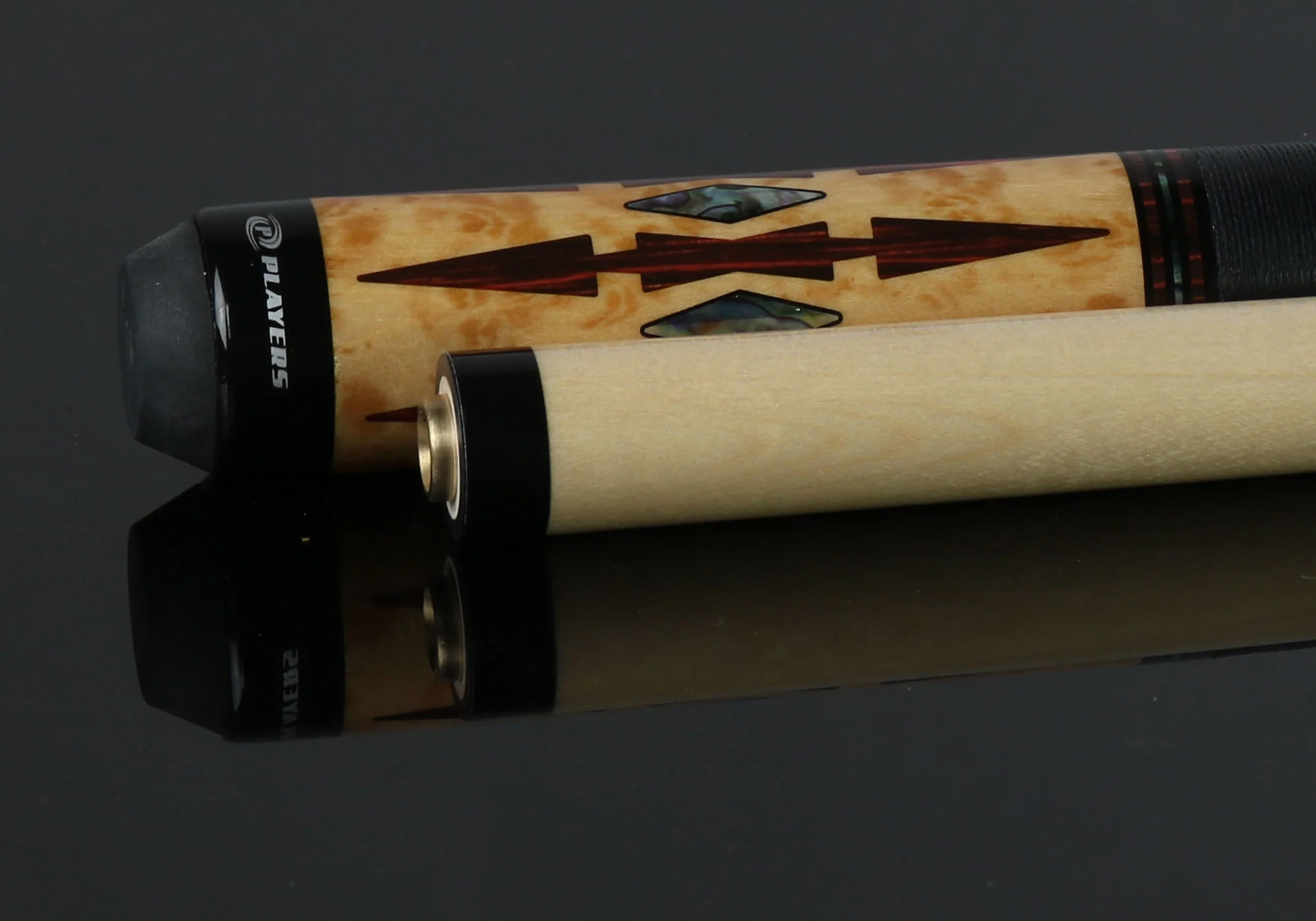 Players Exotic Series Antique Maple with Cocobolo Graphic Pool Cue - E2330 - Image 6