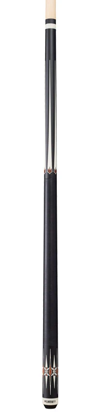 Players Energy Series Matte Black with White and Cocobolo Graphic Pool Cue with Black Linen Wrap - Image 4