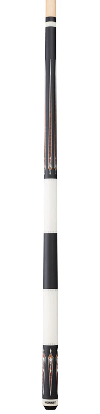 Players Energy Series Matte Black with White and Thuya Burl Graphic No Wrap Pool Cue - Image 4