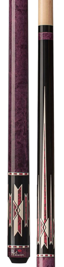 Players Flirt Series Black with Pink Recon Wrapless Pool Cue - Image 2