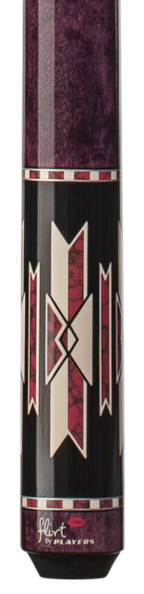 Players Flirt Series Black with Pink Recon Wrapless Pool Cue - Image 4