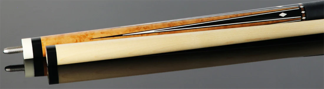 Players Light Coffee Stain with Black Points Graphic Series Pool Cue - G4142 - Image 4