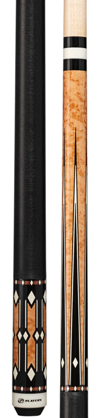 Players Light Coffee Stain with Black Points Graphic Series Pool Cue - G4142 - Image 5