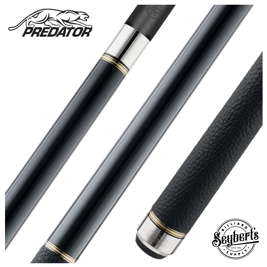 Predator 10K Black Play Cue with Luxe Leather Wrap