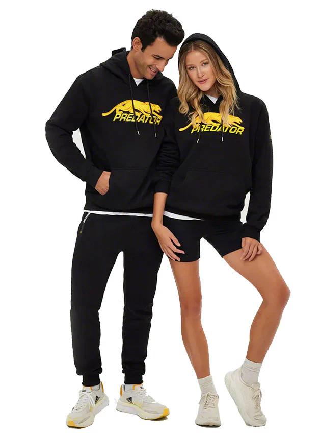 Predator Black W/ Yellow Logo Hoodie - Image 4