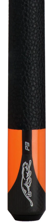 Predator P3 Flare Orange Pool Cue with Luxe Leather Wrap - Uniloc - Image 2