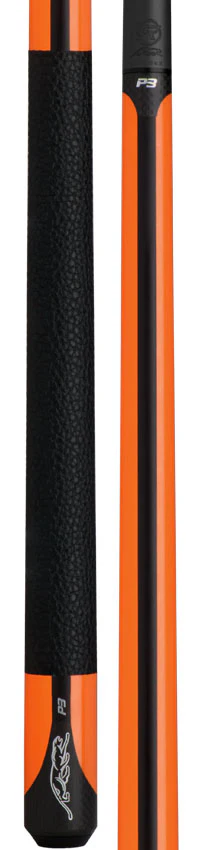 Predator P3 Flare Orange Pool Cue with Luxe Leather Wrap - Uniloc - Image 3