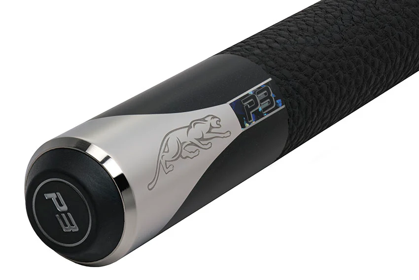 Predator P3 Galaxy Metallic Black with Galaxy Stripes Pool Cue with Luxe Leather Wrap - Uni-loc - Image 6