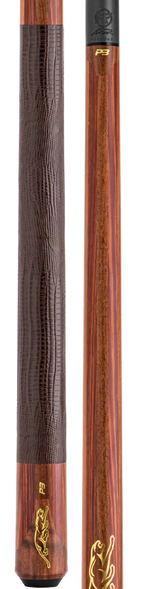 Predator P3 Prowler Rosewood with Rengas Stripes Pool Cue with Brown Lizard Grain Leather Wrap - Uniloc - Image 3