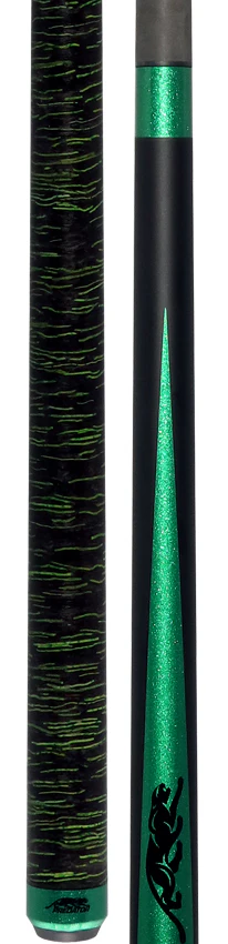 Predator SP2 Nova Limited Cue with Black/Green Impression Stacked Wrap Uni-Loc - SP2GRN1SLWIMPBKGRN - Image 5