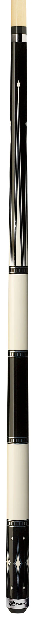 PureX Technology Pool Cue - Stunning Black & White 6 Pt. Design with Silver Accented Graphics - HXT90 - Image 2