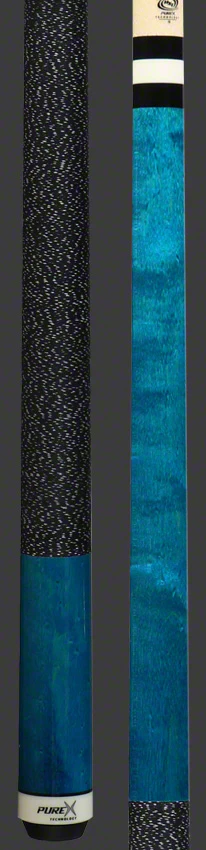 PureX Technology Pool Cue - Teal Stained Birdseye Maple - HXTC10 - Image 2