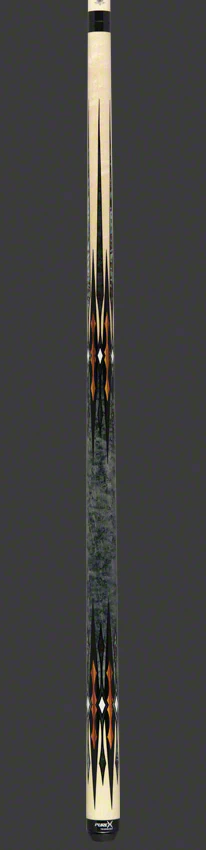 PureX Technology Pool Cue - Natural Birdseye Maple with Zebrawood, Abalone and Imitation Bone Graphics - HXTE12 - Image 4
