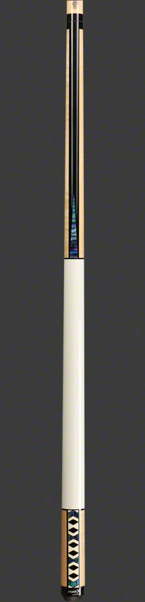 PureX Technology Pool Cue - Natural Birdseye Maple with Modern Black, Imitation Bone and Abalone Graphics - HXTE9 - Image 5