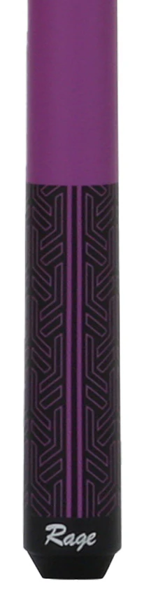 Rage Matte Purple Galaxy with Black Pattern Graphic Wrapless Pool Cue - Image 2