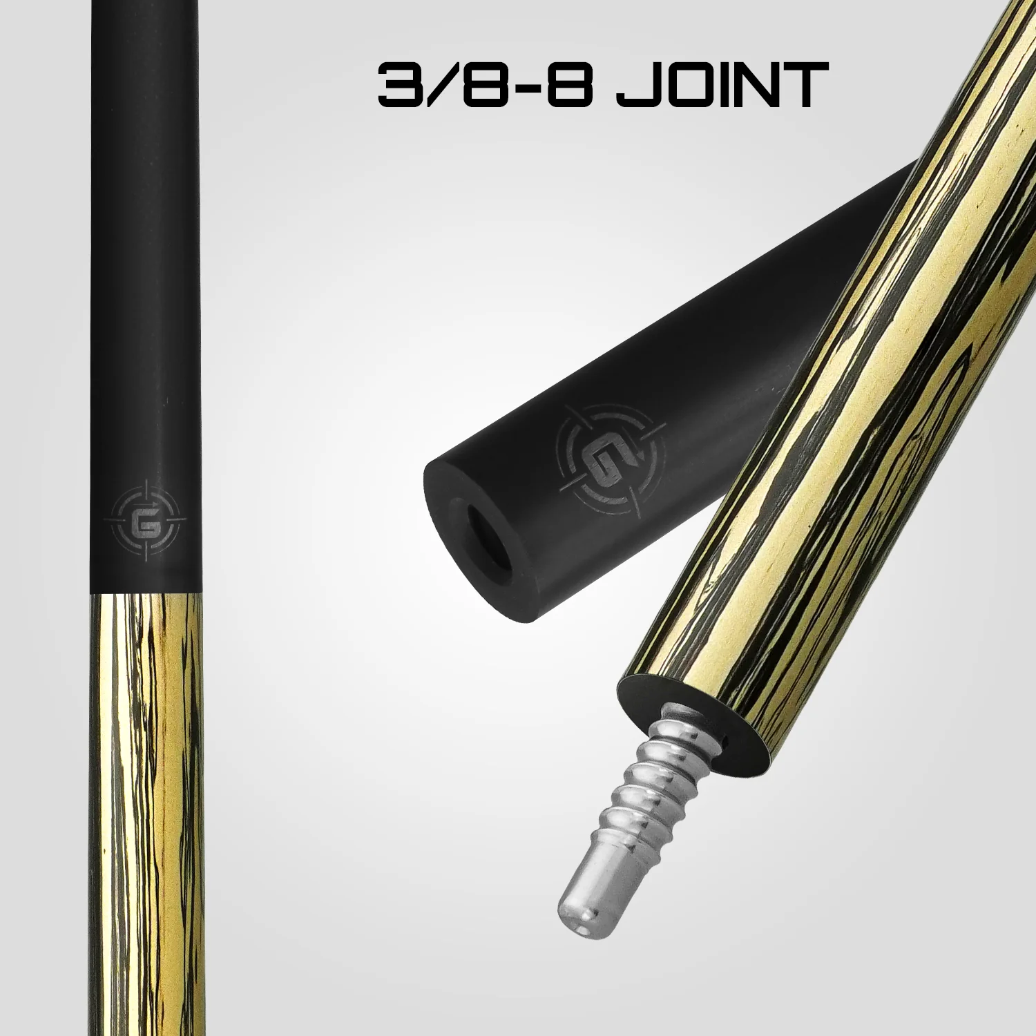 Rhino G-W Series Pale Moon Ebony Graphic No Wrap Carbon Pool Cue - DIS - Image 5